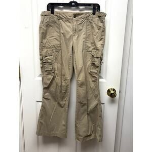 Express Khaki Tan Cargo Pants, Utility, 100%Cotton, Women's Size 12